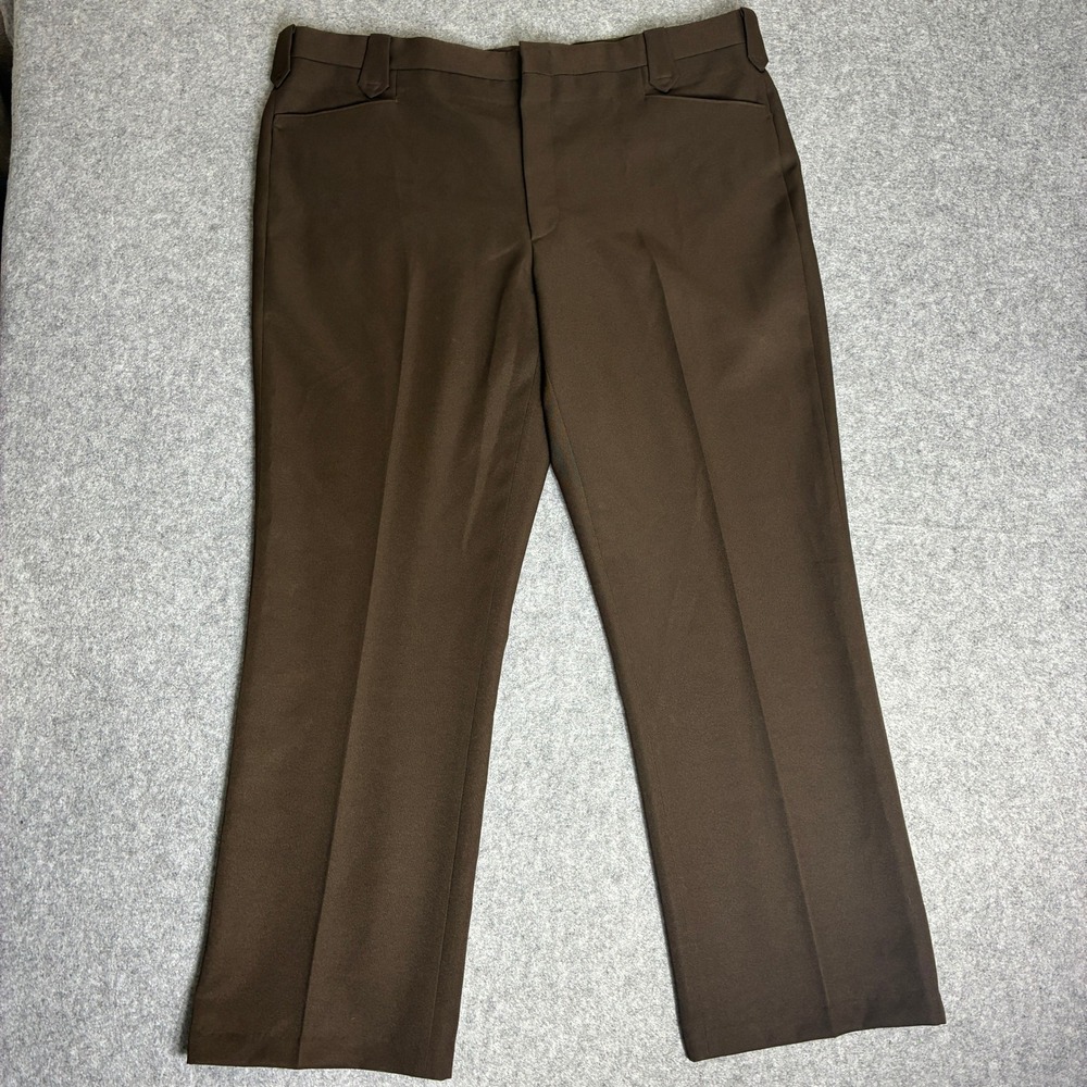 Vintage Circle S Mens 44x31 Western Dress Pants Straight Leg Flat Front Ranch